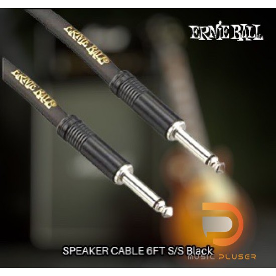 ERNIE BALL SPEAKER CABLE 6FT S/S Black